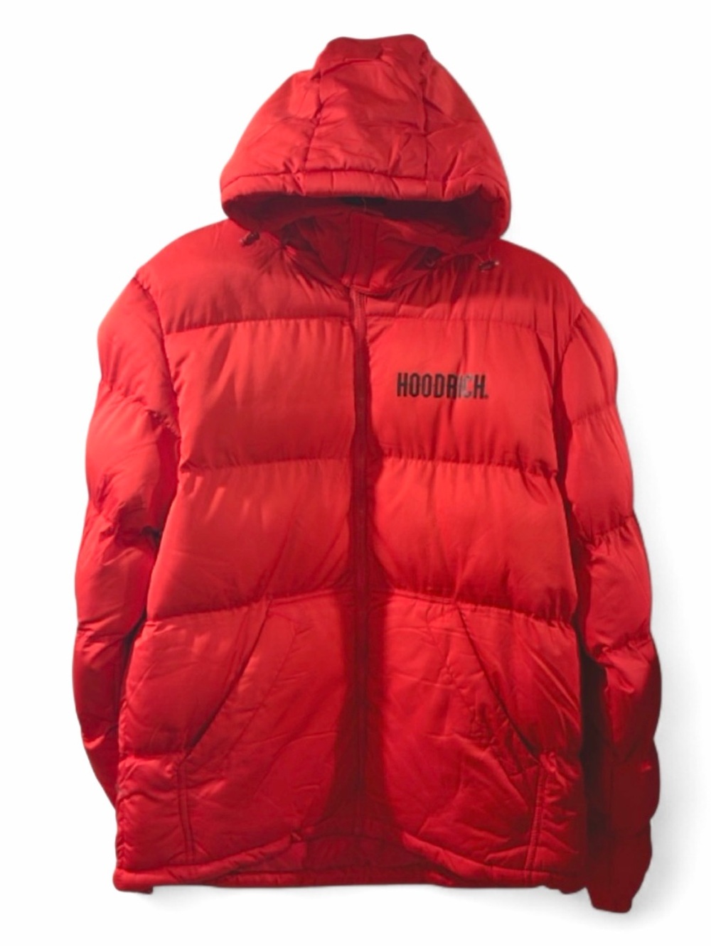 Hoodrich Red Puffer Hooded Jacket Size Men’s Large (NWT)
